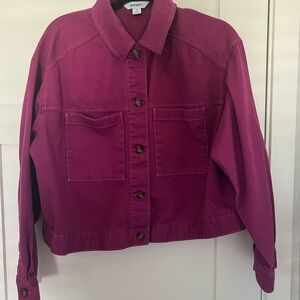 Old Navy Women's Fuchsia Jean Jacket